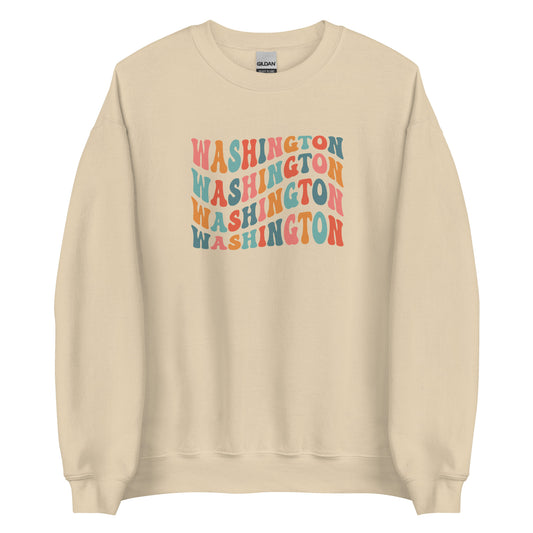 Wavy Washington Unisex Sweatshirt